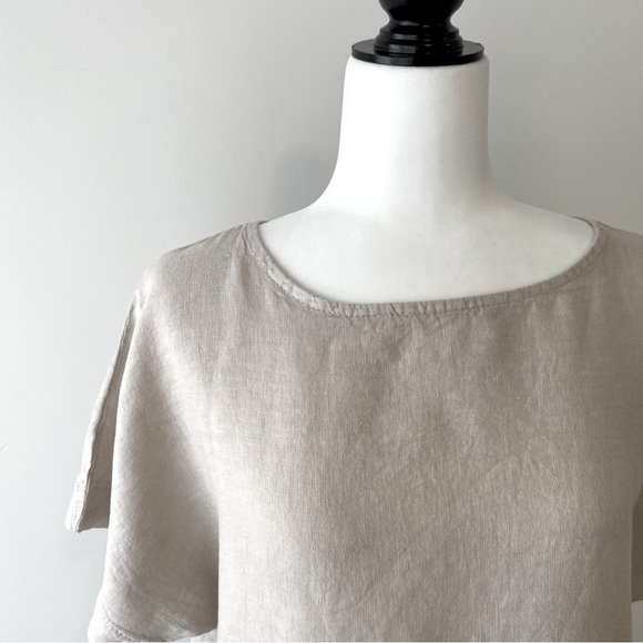 Linen Neutral Dress - Picture 4 of 12